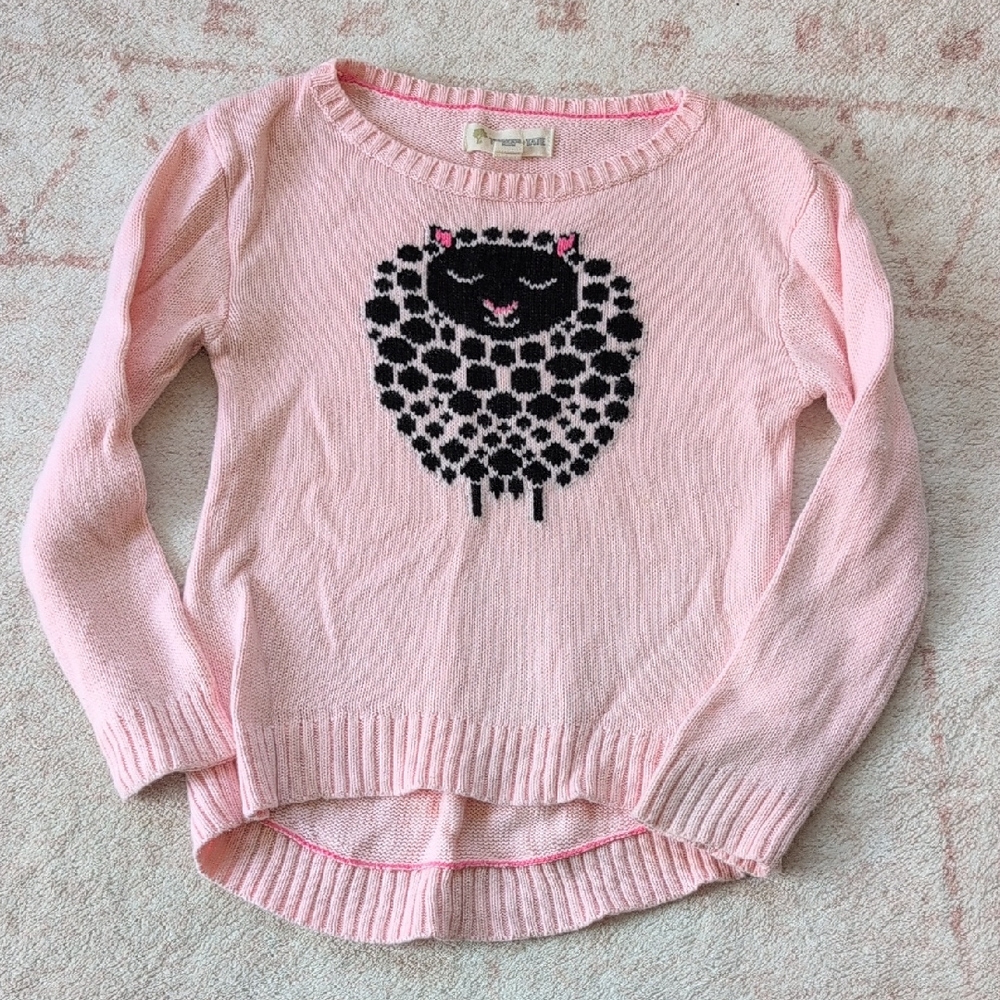 Pink Sweater With Black Sheep Tucker+ Tate
